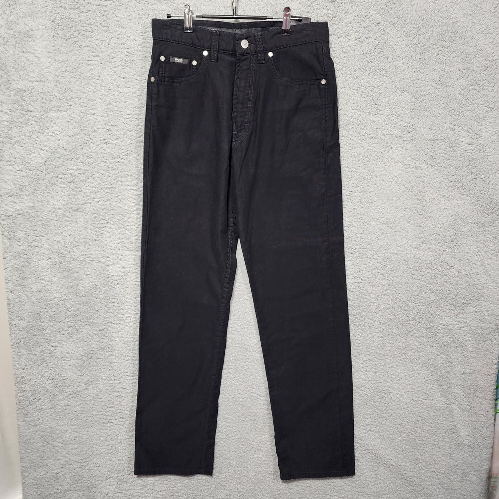 Hugo Boss Men's Comfort Fit Alabama 31 x 32 Black Soft Jeans Germany NWT